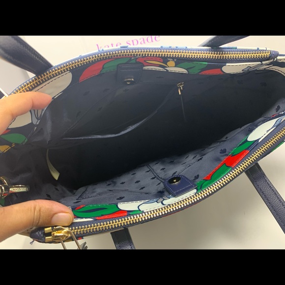 Kate spade dawn breezy nylon floral satchel bag - Picture 6 of 7